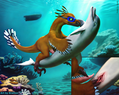 Thumbnail: Plunging to the Depths - Commission for Deiny.jpg